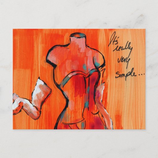 それは本当に非常にシンプル ポストカード (正面)