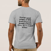 それは本当の… 911でした中仕事です! Tシャツ (裏面)