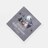 それは村のハロウィン幽霊のよく出るの赤ちゃんシャワーを取る スタンダードランチョンナプキン (角)