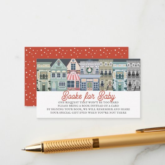 それは村の休日のベビーブックリクエストを取る エンクロージャーカード (正面/裏面インサイチュ)