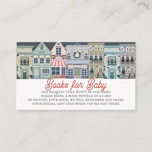 それは村の休日のベビーブックリクエストを取る エンクロージャーカード (正面)