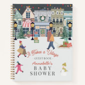 それは村の休日の町のベビーシャワーを取る ノートブック (正面)