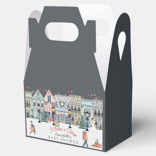 それは村の休日の町のベビーシャワーを取る フェイバーボックス (オープン)