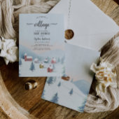 それは村の冬の赤ちゃんシャワーを取る 招待状