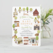 それは村の森林動物の赤ちゃんシャワーを取る 招待状 (スタンド正面)