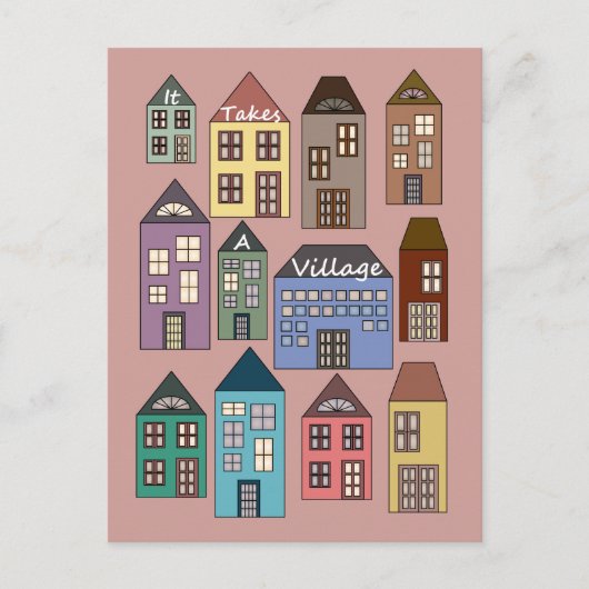 それは村を取ります インビテーションポストカード (正面)