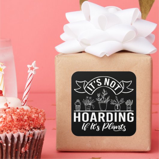 それは植物もし園芸ではないおもしろい スクエアシール (パーティー)