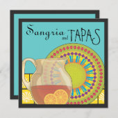 それは樹皮布のパーティーです! 幸せなフェスタの招待状 招待状 (正面/裏面)