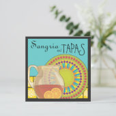 それは樹皮布のパーティーです! 幸せなフェスタの招待状 招待状 (スタンド正面)