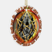 それは永遠の嘘を言える死ではない セラミックオーナメント (右)