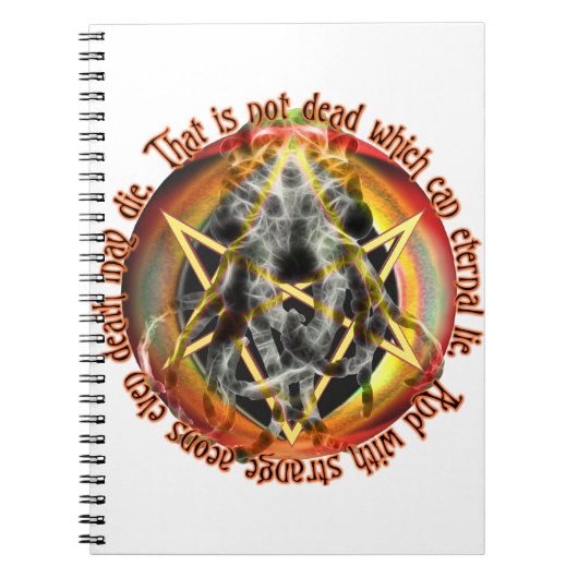 それは永遠の嘘を言える死ではない ノートブック (正面)