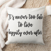 それは決してその後ずっと幸福に住むには余りにも遅くないです クッション (ブランケット)