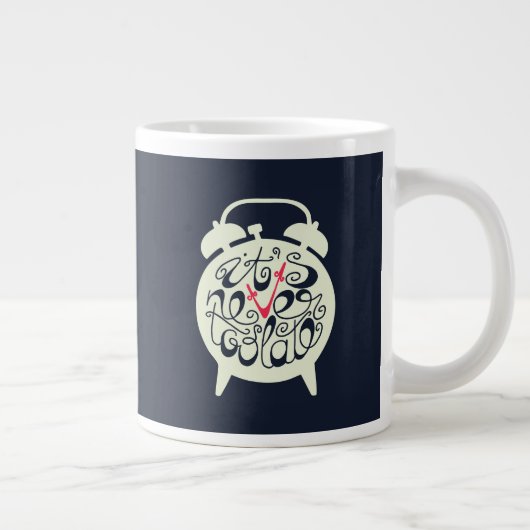 それは決して余りに遅くないです ジャンボコーヒーマグカップ (右)