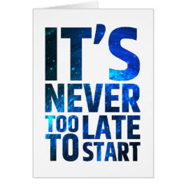 それは決して始まるには余りにも遅くないです