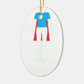 それは決して服-驚異によってすごい女の子の女性ではなかったです セラミックオーナメント (左)