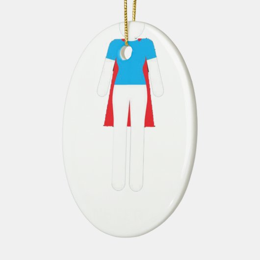 それは決して服-驚異によってすごい女の子の女性ではなかったです セラミックオーナメント (左)