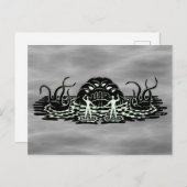 それは泥だらけのホラー風変わりアートから出る ポストカード (正面/裏面)