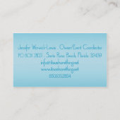 それは海岸の事の名刺ジェニファーです 名刺 (裏面)