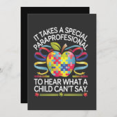 それは特殊な対人自閉症を取る サンキューカード (正面/裏面)