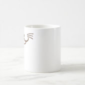 それは猫です! (Φ ω Φ)悪賢いスマイル猫の顔 コーヒーマグカップ (中央)