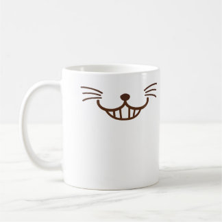 それは猫です! (Φ ω Φ)悪賢いスマイル猫の顔 コーヒーマグカップ