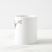 それは猫です! 悪賢いスマイル猫の顔(Φ ω Φ) コーヒーマグカップ (中央)