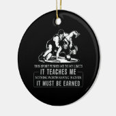 それは獲得しなければならないレスリングスポーツ セラミックオーナメント (左)