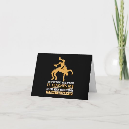 それは獲得しなければならないレスリング カード (正面)