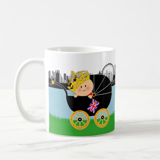 それは王室のなベビーのマグです コーヒーマグカップ (左)