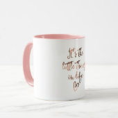 "それは生命の小さい事"コーヒー・マグです マグカップ (正面左)