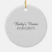 それは男の子です! かわいいクジラ セラミックオーナメント (裏面)