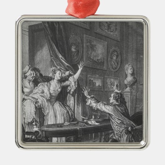 それは男の子です メタルオーナメント (正面)