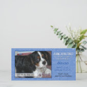 それは男の子です-写真カードをかわいがって下さい 案内状 (スタンド正面)