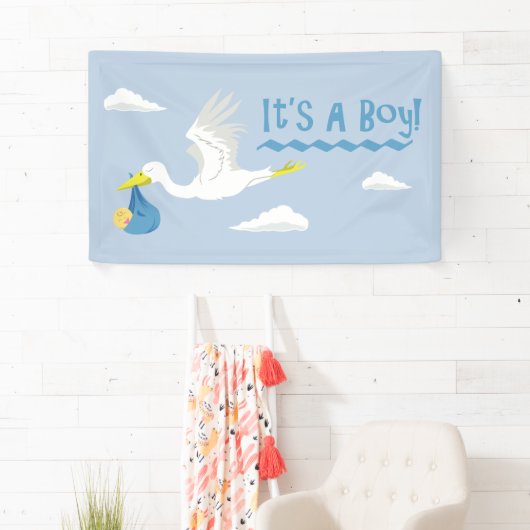 それは男の子です! 横断幕 (インサイチュ)