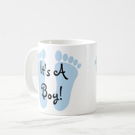 それは男の子のコーヒー・マグです コーヒーマグカップ (正面左)