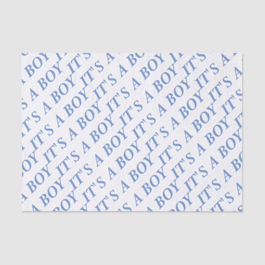 それは男の子のティッシュペーパーはです(青い) 薄葉紙 (正面)