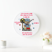 それは男の子のテディー・ベアの列車です ラージ壁時計 (ホーム)