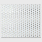 それは男の子のベビーギフトラップ、赤ちゃんシャワーのギフトラップである ラッピングペーパー (フラット)