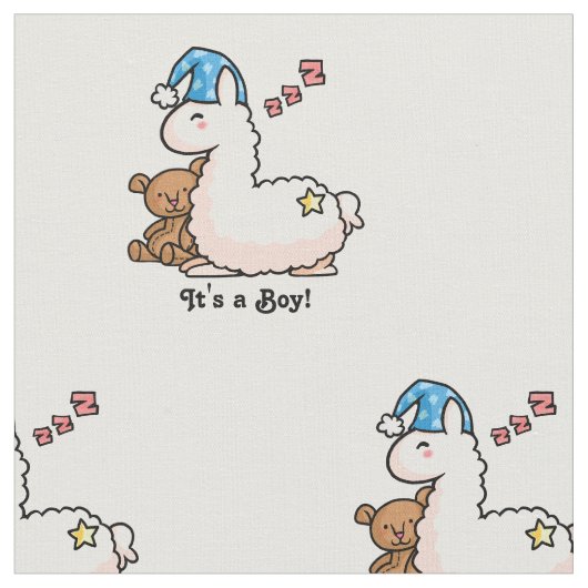 それは男の子のラマです! ファブリック (クローズアップ)