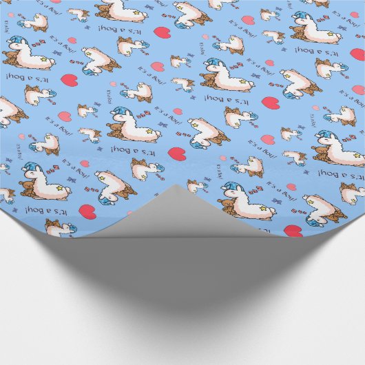 それは男の子のラマです! ラッピングペーパー (角)
