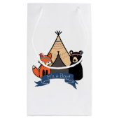 それは男の子の好意のバッグまたはギフトバッグです スモールペーパーバッグ (裏面)