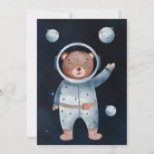 それは男の子の宇宙ベビーシャワーだ 招待状 (裏面)