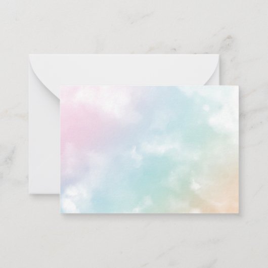 それは男の子の水色の青い赤ん坊シャワー感謝していあなた ノートカード (裏面)