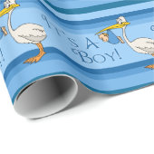 それは男の子の空色のこうのとりです ラッピングペーパー (ロールコーナー)