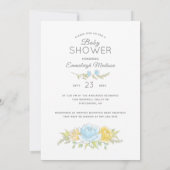 それは男の子の赤ちゃんシャワーTeddy Bearハニービーだ 招待状 (裏面)