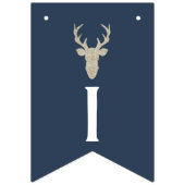 それは男の子の赤ん坊のシャワーのバナー、鹿 バンティングフラッグ (第2の旗)