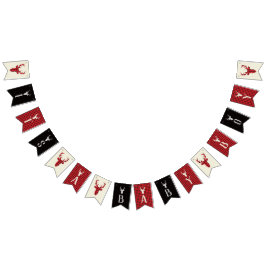 それは男の子の赤ん坊のシャワーのバナー、鹿 バンティングフラッグ