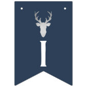 それは男の子の赤ん坊のシャワーのバナー、鹿 バンティングフラッグ (第2の旗)