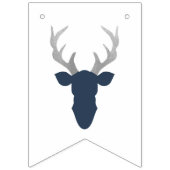 それは男の子の赤ん坊のシャワーのバナー、鹿 バンティングフラッグ (第1の旗)