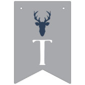 それは男の子の赤ん坊のシャワーのバナー、鹿 バンティングフラッグ (第3の旗)